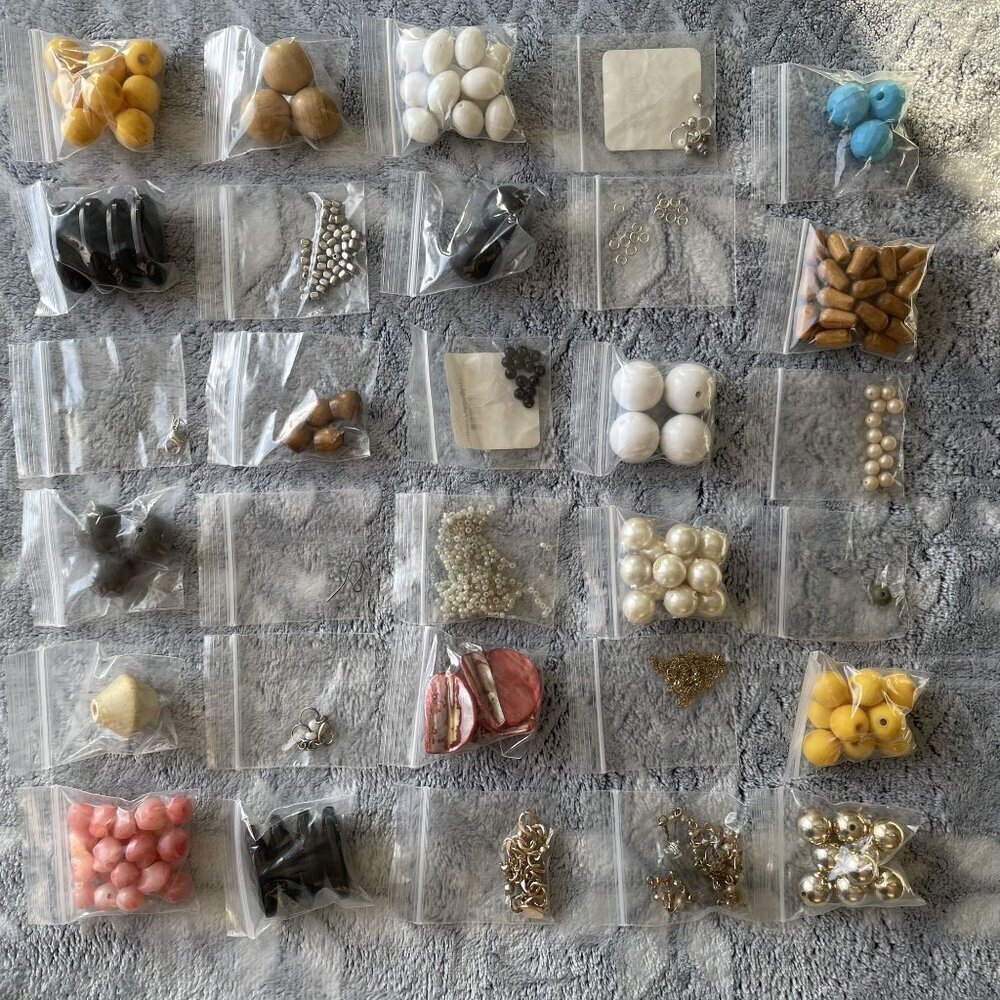 J6 Bulk lot of beading supplies findings creative colorful design materials earr